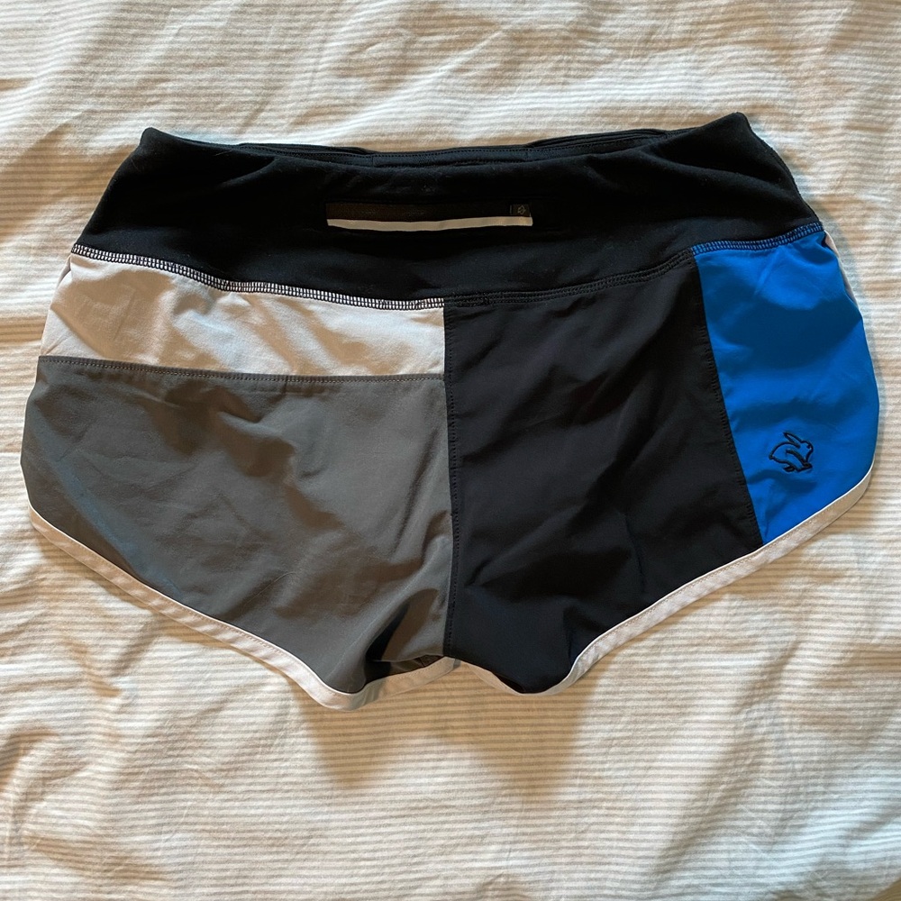 Rabbit Catch Me if You Can blue/grey/black run shorts - Picture 2 of 7